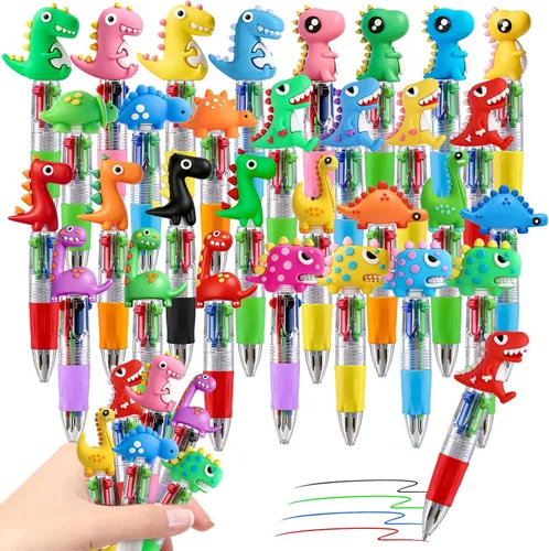 Vista 10 de CZWZ 8 piezas de bolígrafos de cuentas navideños, bolígrafos de plástico con cuentas y cuentas de silicona multicolor, bolígrafos navideños