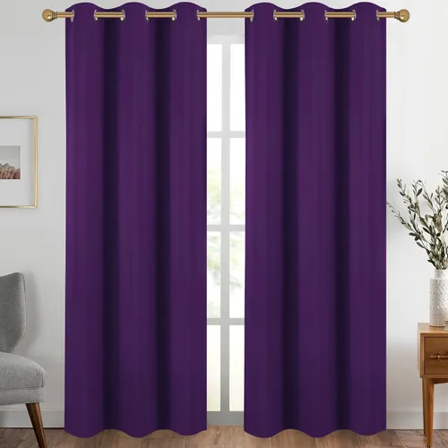 Vista 29 de Diraysid Cortinas opacas beige con ojales para dormitorio, con aislamiento térmico, cortinas de oscurecimiento de habitación, 38 x 54 pulgadas, 2