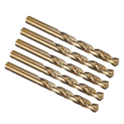 Vista 135 de PATIKIL Broca Jobber de 0.039 in, vástago recto M35 cobalto 5% acero de alta velocidad 135° acabado dorado para metal duro de acero inoxidable - 2