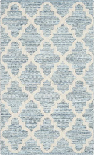 Vista 28 de SAFAVIEH Montauk Collection - Alfombra decorativa, 2 pies 3 pulgadas x 3 pies 9 pulgadas, beige y marfil, hecho a mano, de algodón enrejado, ideal