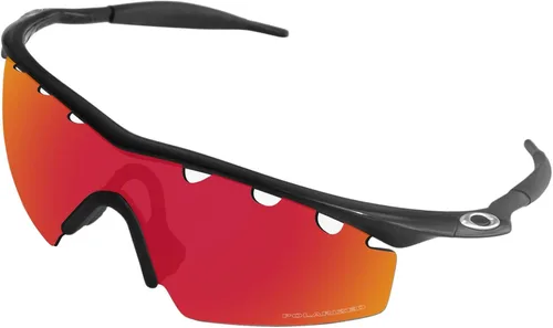 Vista 2 de BroLizard - Lente polarizada de repuesto para gafas de sol Oakley M Frame Strike ventiladas, rojo