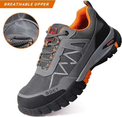 Vista 3 de BDETIBAYE Steel Toe Sneakers Comfortable Safety Shoes for Men Steel Toe Shoes for Women Non Slip Construction Work Shoes