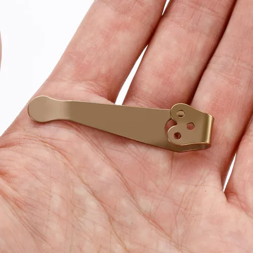Vista 4 de Clip de bolsillo de titanio para Spyderco Para 3, Paramilitary 2 y más modelos de cuchillos, clip de bolsillo personalizado premium con 3 piezas