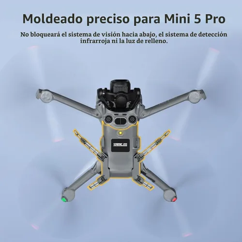 Vista 6 de STARTRC Tren de aterrizaje para DJI Mini 5 Pro Accesorios, Plegable Extendido Liberación Rápida Drone Protector para DJI Mini 5 Pro Fly More Combo