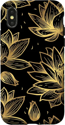 Vista 4 de Funda con diseño floral para iPhone 15 con diseño de flores silvestres
