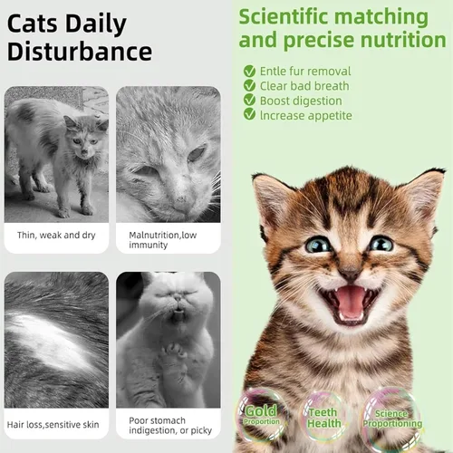 Vista 4 de 10Pcs/50g Cat Toys Kitten Freeze Dried Catnip Cat Grass Teething Stick Treat for Indoor Cats Edible Removal Hairballs Kitten Toys Kitty Chew for