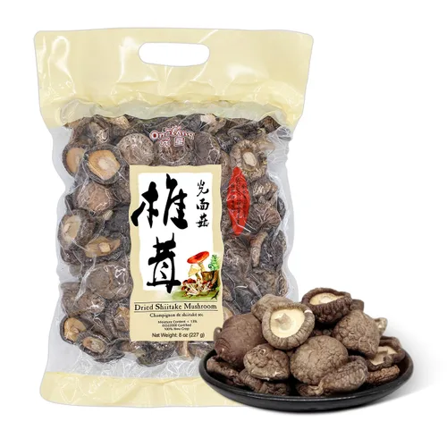 Vista 11 de Setas Shiitake secos.