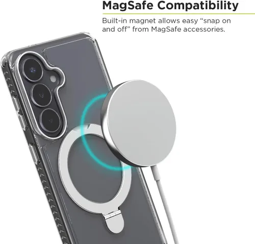 Vista 3 de PureGear Funda para Samsung Galaxy S26 (2026), compatible con carga MagSafe, resistente a los arañazos y protección duradera, funda Galaxy S26