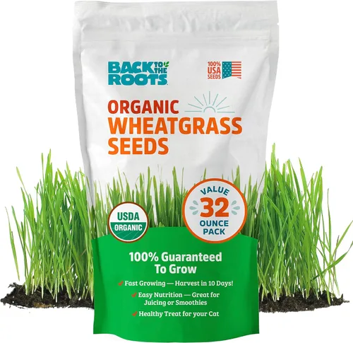 Vista 12 de Back to The Roots Semillas de alfalfa 100% orgánicas 1 libra sin transgénicos Densas en nutrientes, fáciles de cultivar, ricas en fibra