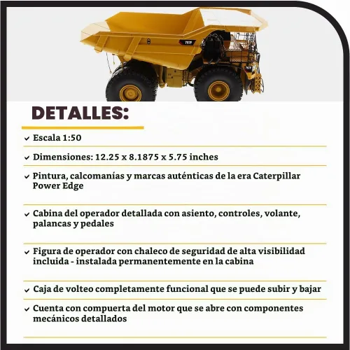 Vista 4 de Diecast Masters Camión Minero de Nivel 4 Cat 797F Escala 1:50, 85655