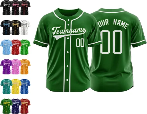 Vista 38 de Camiseta de béisbol personalizada, nombre de béisbol personalizado, logotipo de número, camiseta de béisbol personalizada para hombres, mujeres