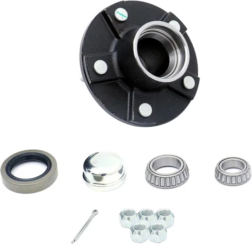 Vista 12 de Kits de rodamientos de cubo de remolque, 4 pernos en cubo circular de 4 pulgadas, apto para eje de 2,000 libras, con rodamientos de diámetro