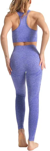 Vista 4 de WodoWei - Conjunto de 2 piezas de entrenamiento para mujer