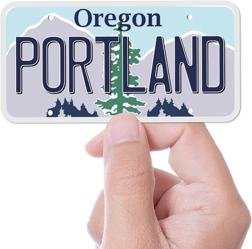 Vista 3 de Calcomanías de Matrícula de Oregon, Elige tu Ciudad del OR Adhesivo para Parachoques - Calcomanía del Noroeste del Pacífico para Hydroflask (Ashland)