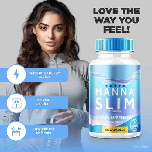 Vista 4 de NutraRize Cápsulas Manna Slim, apoyo oficial de MannaSlim para perder peso, fórmula totalmente natural para transformar tu cuerpo de forma saludable