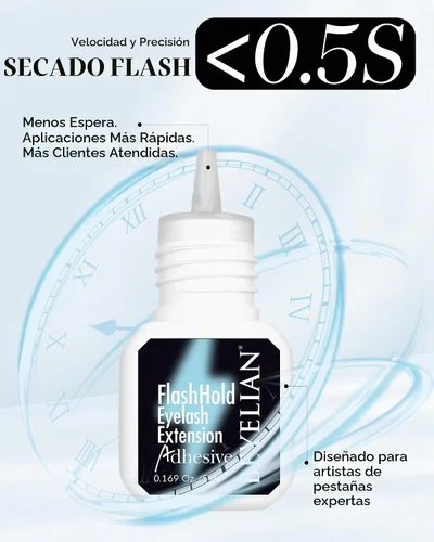Vista 4 de BEYELIAN - Pegamento para extensiones de pestañas sensibles 0,17 fl oz / 5 ml / Tiempo de secado 0,5 segundos / Retención de 7-8 semanas / Adhesivo
