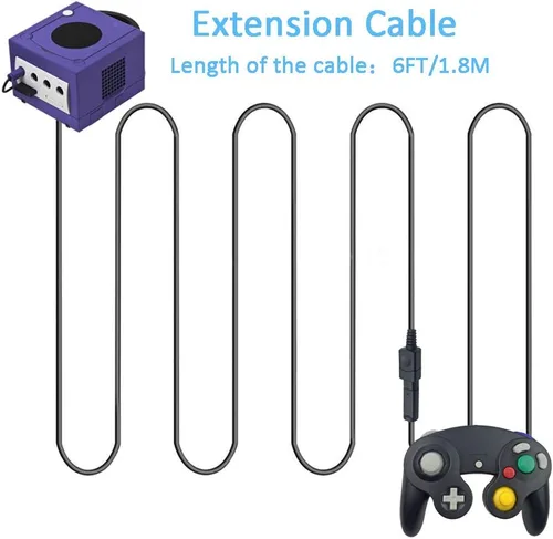 Vista 3 de Ssgamer - Cables de extensión WiiGamecube para Nintendo Wii Gamecube GCN 4
