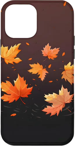 Vista 16 de Autumn Maple Leaves Swirling in The Wind Case for iPhone 17