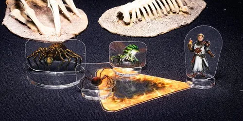Vista 7 de Arcknight Plantillas AOE de efectos de hechizos de mazmorras y dragones, accesorios DND, juego completo de marcadores de área de efecto para D&D 5E
