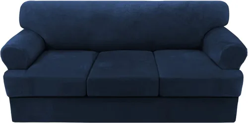 Vista 55 de H.VERSAILTEX Funda para sofá de 2 piezas, fundas para sillón con cojines en forma de T, funda para sofá de terciopelo grueso, protector de muebles