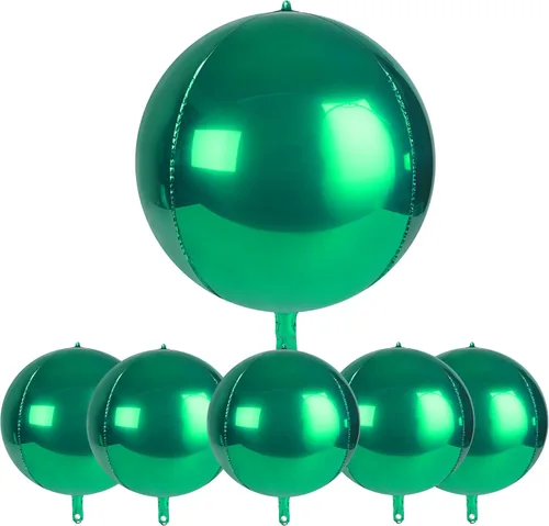Vista 13 de Globos metálicos grandes de oro rosa de 15 pulgadas, paquete de 6 globos de tereftalato de polietileno, guirnalda de globos, globos de aluminio
