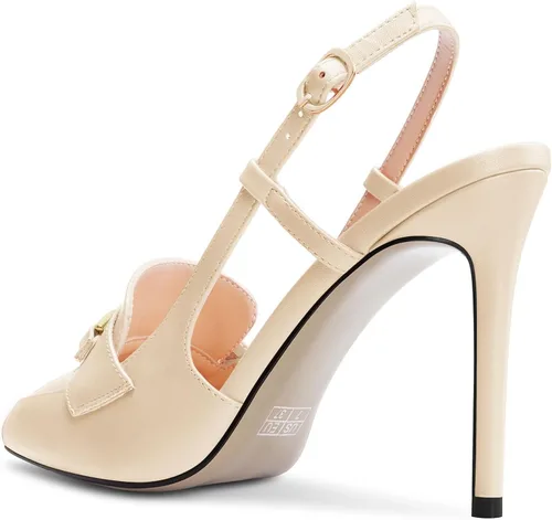 Vista 3 de NobleOnly Zapatos de tacón alto con punta puntiaguda y hebilla para mujer, zapatos de vestir casuales para oficina, zapatos de vestir de 3.9 pulgadas