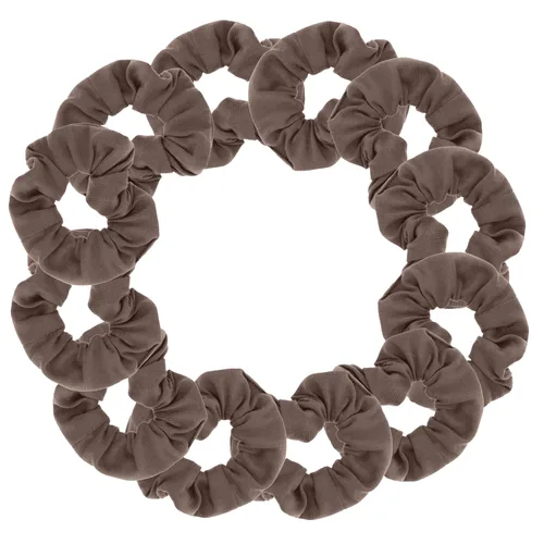 Vista 34 de Motique Accessories Scrunchies para mujer, paquete de 12, color negro