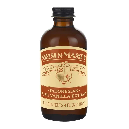 Vista 2 de Nielsen-Massey Extracto de vainilla pura indonesia para hornear y cocinar, botella de 4 onzas