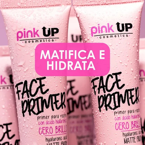 Vista 7 de PINK UP Imprimación facial Prepara la piel para el maquillaje Acabado mate con efecto porcelana Extiende la duración del maquillaje Minimiza