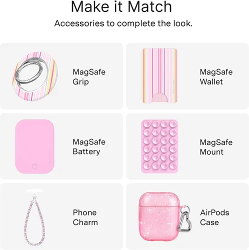 Vista 230 de VELVET CAVIAR Funda para iPhone 15, compatible con MagSafe, probada contra caídas de 10 pies, fundas protectoras de diseño, leopardo color rosa