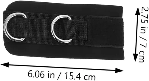 Vista 5 de Happyyami Bandas de resistencia profesional con correas de tobillo portátiles para entrenamiento de piernas y caderas, bandas de tubo para gimnasio