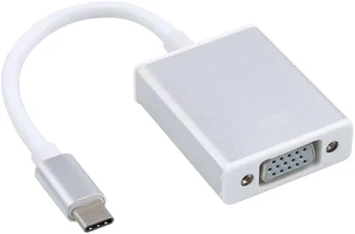 Vista 3 de Adaptador USB-C a VGA, convertidor USB 3.1 tipo C (Thunderbolt 3) a VGA compatible con MacBook Pro, MacBook Air 2018, Dell XPS 13/15, Surface Book 2