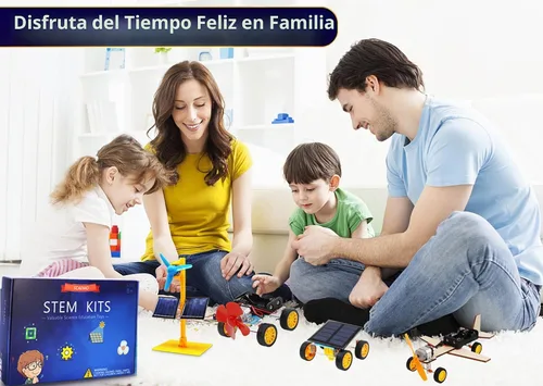 Vista 6 de Juguetes de construcción STEM para niños de 8 a 12 años, experimentos científicos y proyectos de automóviles solares