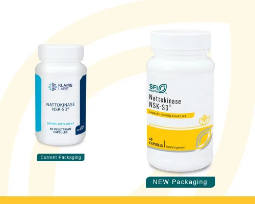 Vista 2 de Klaire Labs SFI Health Nattokinase NSK-SD - Enzima proteolítica para apoyo cardiovascular, sin lácteos y sin gluten (60 cápsulas)