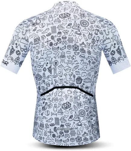 Vista 2 de Camiseta de ciclismo para hombre, manga corta, camiseta de ciclismo para montar al aire libre, ropa de ciclismo MTB, Punto