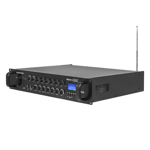 Vista 3 de Sound Town 70V/100V amplificador de potencia comercial (PAC360-6)