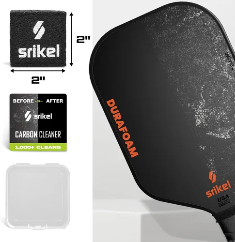 Vista 4 de Pickleball - Borrador Limpiador de Paleta con Estuche de Almacenamiento y Transporte, Limpiador Premium de Raqueta de Pickleball de Fibra