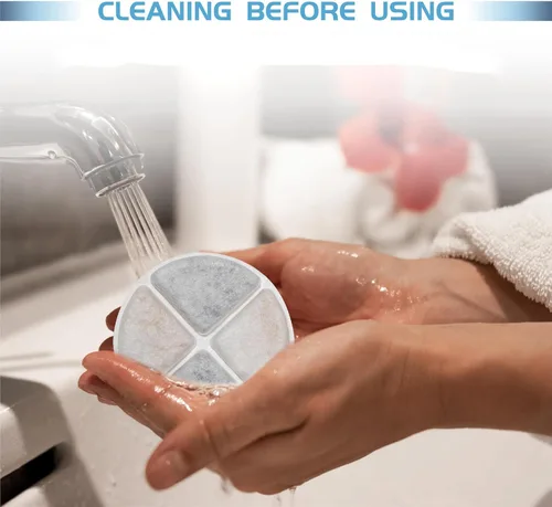 Vista 6 de Paquete de 12 filtros de fuente de agua para gatos compatibles con filtros de fuente de mascotas, filtros para fuentes de agua