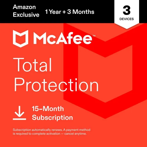 Vista 10 de McAfee Total Protection 2026 Antivirus Software for 1 Device Auto-Renews