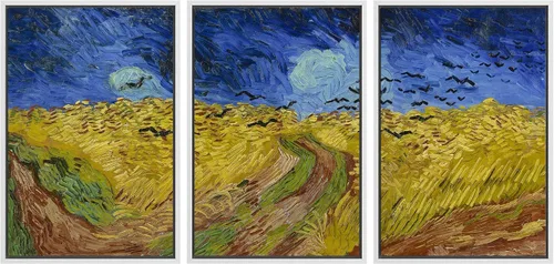 Vista 117 de wall26 Lienzo enmarcado para pared, juego de arte con flores de almendra de Vincent Van Gogh, naturaleza, ilustraciones de área silvestre, bellas