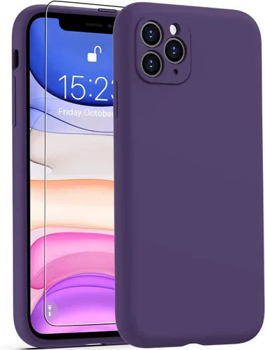 Vista 40 de Goodon Funda para iPhone 11 Pro con protector de pantalla - Protección mejorada de la cámara - Forro de microfibra suave - Funda protectora