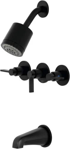 Vista 12 de Kingston KBX8133NDL - Grifo para bañera y ducha, latón antiguo