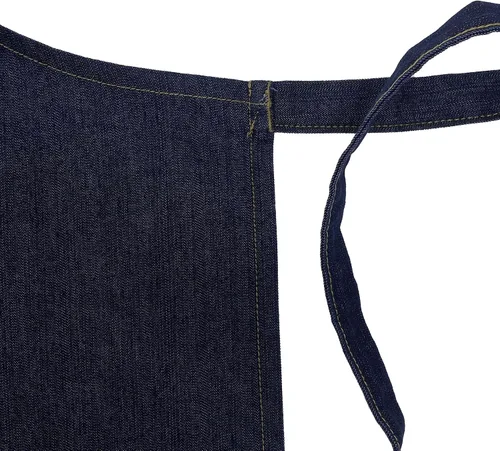 Vista 5 de Delantales personalizados para hombres y mujeres, delantal de pintores de mezclilla personalizados con bolsillos, regalos personalizados