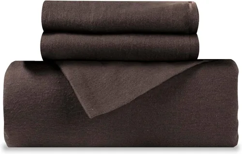 Vista 14 de Superior Juego de funda de edredón de franela de algodón, ropa de cama de algodón cepillado, cómodo y suave, juego de 2 piezas que incluye 1 funda