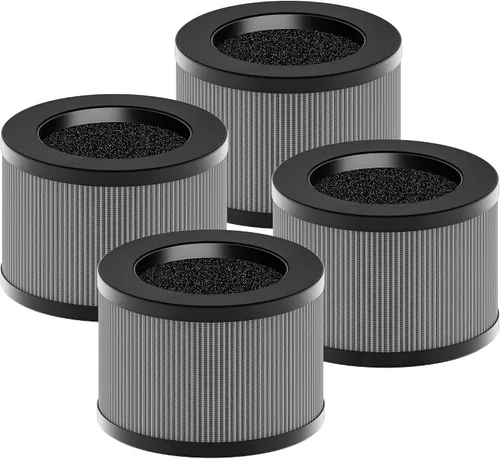 Vista 12 de MK01 y MK06 - Filtro de repuesto True HEPA compatible con purificador de aire Aroeve MK01, MK06, ToLife TZ-K1 y Kloudi DH-JH01, versión estándar