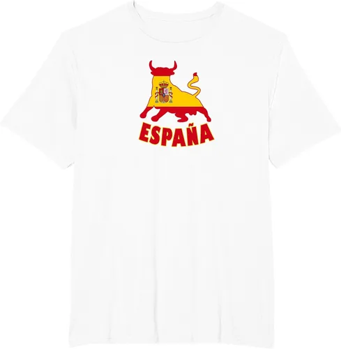 Vista 99 de Spain Espana with Bull and National Flag/Present T-Shirt Asphalt Grey