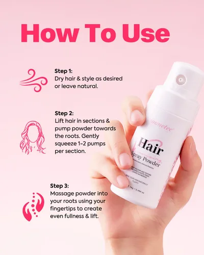 Vista 8 de immetee Polvo de textura, polvo voluminizador para volumen y textura del cabello, efecto opaco y acabado natural, pulverizador de volumen