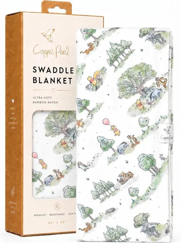 Vista 45 de Copper Pearl Mantas envolventes para recién nacidos Mantas de recepción suaves y elásticas para niños y niñas Mantas grandes de 46 x 46 pulgadas