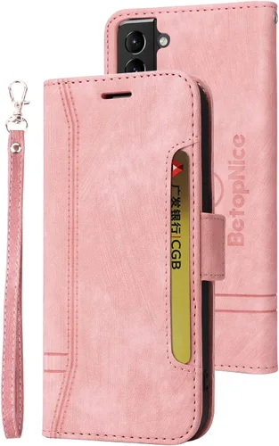 Vista 72 de Funda tipo cartera para Samsung Galaxy S20, piel sintética, con función atril, ranuras para tarjetas, funda plegable con tapa, funda protectora