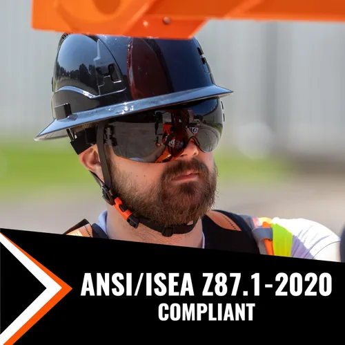 Vista 4 de Malta Dynamics Apex - Gafas de seguridad ANSI Z87, resistentes a la niebla, para construcción, gafas protectoras antiarañazos